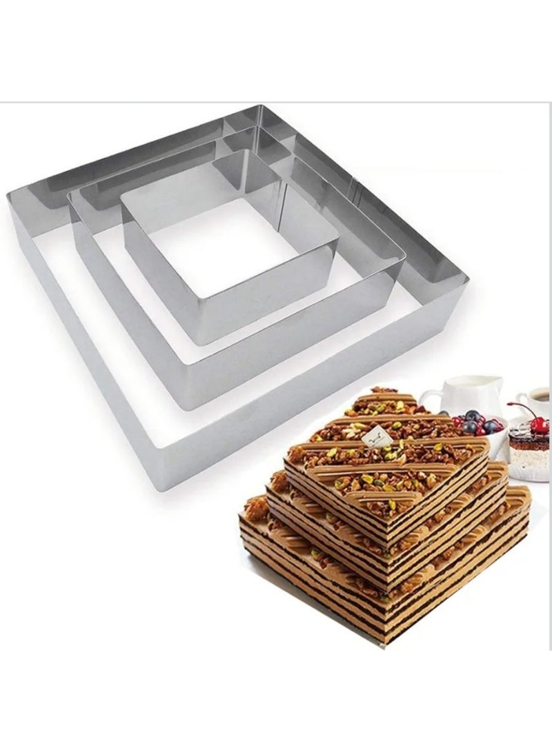 Three-size cake mold made of stainless steel - Image 3